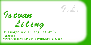 istvan liling business card